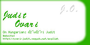 judit ovari business card